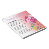 21歳の誕生日のおじいさん詩 ノートパッド (アングル)