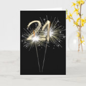 21歳の誕生日のスパーカーズ カード (黄色い花)