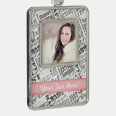 21歳の誕生日のパーティーの贈パーソナライズされたり物 シルバープレートフレームオーナメント (右)