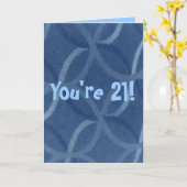 21歳の誕生日のユーモアのグリーティングカード カード (黄色い花)