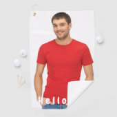 21歳の誕生日の写真こんにちは21男 ゴルフタオル (インサイチュ)