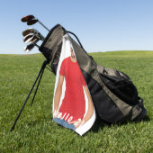 21歳の誕生日の写真こんにちは21男 ゴルフタオル (グリーン)