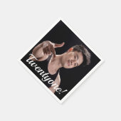 21歳の誕生日の写真21歳の男 スタンダードカクテルナプキン (角)