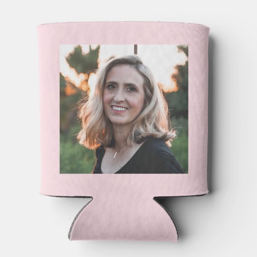 21歳の誕生日の名前2004シックなピンクグレーの写真 缶クーラー (裏面)