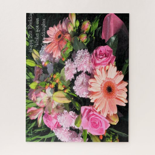 21歳の誕生日の孫娘。 ジグソーパズル (縦)