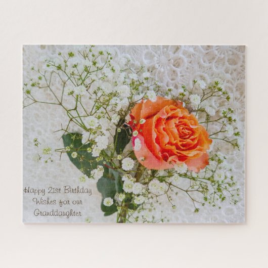 21歳の誕生日の孫 ジグソーパズル (横)