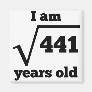 21歳の誕生日の平方根 マグネット
