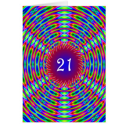 21歳の誕生日の抽象芸術トリップ（幻覚体験）のような渦巻き (正面)