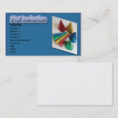 21歳の誕生日の招待カード 名刺 (正面/裏面)