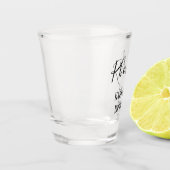 21歳の誕生日の草書 ショットグラス (左)