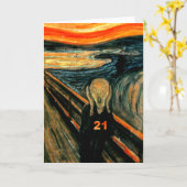 21歳の誕生日の贈り物 カード (黄色い花)