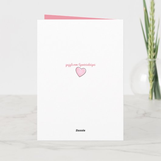 21歳の誕生日はまだかわいい写真ピンク カード (裏面)