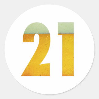 21歳の誕生日をお祝いしよう ラウンドシール