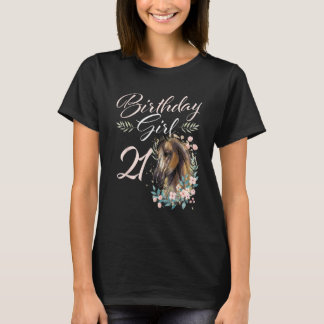 21歳の誕生日を迎えたお馬好き女子 Tシャツ