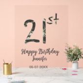 21歳の誕生日を追加する名前date year black テンプレートgo アクリルサイン (ウェディング)