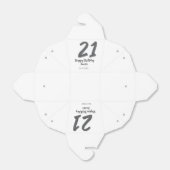 21歳の誕生日を追加する名前date year black テンプレートgo フェイバーボックス (折り畳みなし)