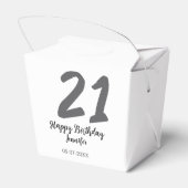 21歳の誕生日を追加する名前date year black テンプレートgo フェイバーボックス (裏面サイド)