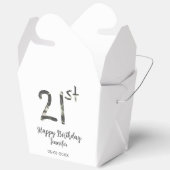 21歳の誕生日を追加する名前date year black テンプレートgo フェイバーボックス (見開き)