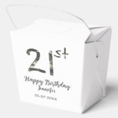 21歳の誕生日を追加する名前date year black テンプレートgo フェイバーボックス (裏面)