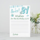 21歳の誕生日を願う誕生日の少女 (スタンド正面)