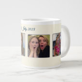 21歳の誕生日アーモンドの花ブルークリーム ジャンボコーヒーマグカップ (正面右)