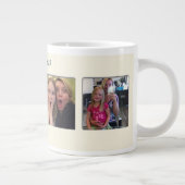 21歳の誕生日アーモンドの花ブルークリーム ジャンボコーヒーマグカップ (右)