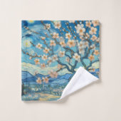 21歳の誕生日アーモンドの花ブルークリーム バスタオルセット (ウォッシュタオル)