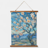 21歳の誕生日アーモンドの花ブルークリーム 吊り下げ型タペストリー (正面)