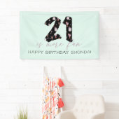 21歳の誕生日カクテルパーティー 横断幕 (インサイチュ)