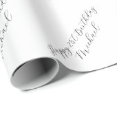 21歳の誕生日カスタマイズ可能なギフトラッピング紙 ラッピングペーパー (ロールコーナー)