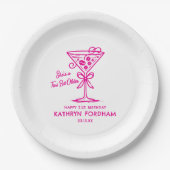 21歳の誕生日カスタム紙プレートエスプレッソマルティーニ ペーパープレート (正面)