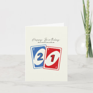21歳の誕生日カード カード