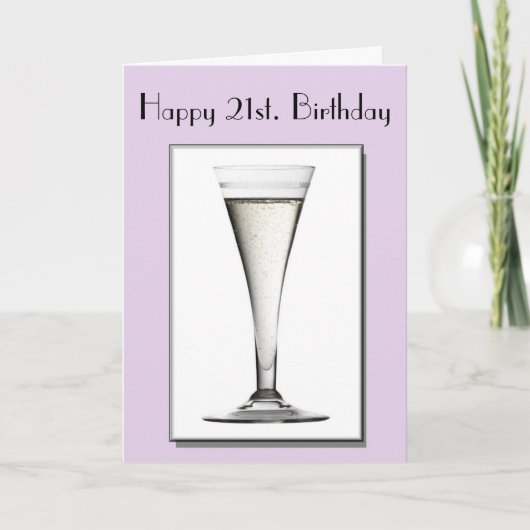 21歳の誕生日カード カード (正面)