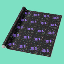 21歳の誕生日ギフトラップラッピング紙