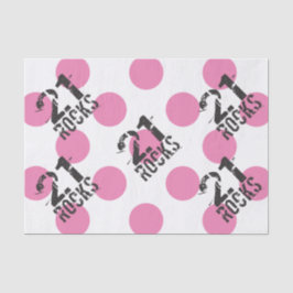 21歳の誕生日ギフトラップ用品ティッシュペーパー 薄葉紙