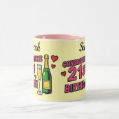 21歳の誕生日コーヒーマグ マグカップ (中央)