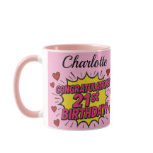 21歳の誕生日コーヒーマグ