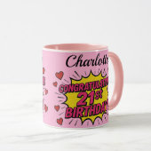 21歳の誕生日コーヒーマグ マグカップ (正面右)