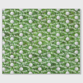 21歳の誕生日ゴルフボールオングラスラッピング紙 ラッピングペーパー (フラット)