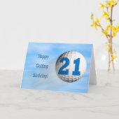 21歳の誕生日ゴールドカード カード (黄色い花)