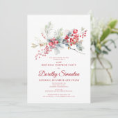 21歳の誕生日サプライズパーティーグリーンリーレッドベリー 招待状 (スタンド正面)