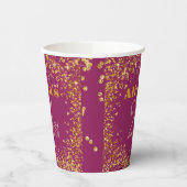21歳の誕生日デコレーションパーティーの輝きモダン 紙コップ (左)