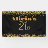21歳の誕生日デコレーションモダンパーティー21歳 横断幕 (横)