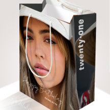 21歳の誕生日トレンディーパーソナライズされた写真