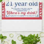 21歳の誕生日ドリンク法務、私の飲み物はどこにある キッチンタオル (折り畳み)