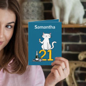 21歳の誕生日ネコお祝い21歳21歳 シーズンカード