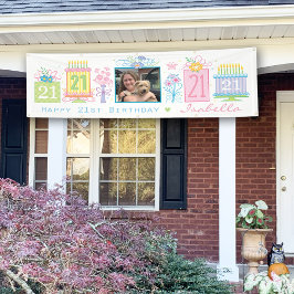 21歳の誕生日バナー 横断幕