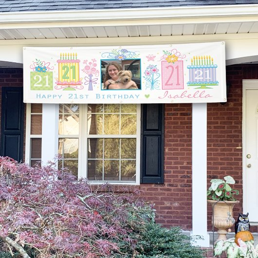 21歳の誕生日バナー 横断幕