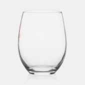 21歳の誕生日バラ金ゴールド名 ステムなしワイングラス (左)