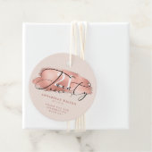 21歳の誕生日バラ金ゴールド&ピンク フェイバータグ (インサイチュ)